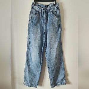 John Galt adjustable waist Relaxed Carpenter Jeans  medium wash